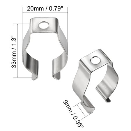 T8 Light Bulbs U Clips Holder Fluorescent Tube Lamp Bracket-16 Packs ...