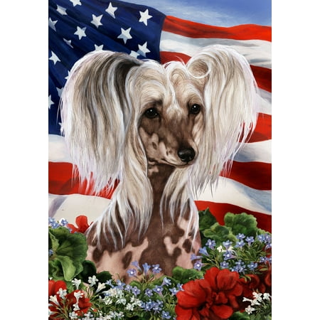 Chinese Crested - Best of Breed  Patriotic I Garden