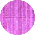 thumbnail image 1 of Ahgly Company Indoor Round Southwestern Purple Country Area Rugs, 3' Round, 1 of 4