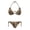 Autumn Tree & Oak Leaf Camouflage Pattern, variant on Spandex Autumn Tree & Oak Leaf Camouflage Pattern Womens Two Piece Swimsuits, Plus Size Design Quick Drying Halter Bikini Set for Summer Holiday Pool