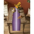 thumbnail image 4 of Hokiten Table Runners 72 Inches Long Dress Scarves, Geometric Purple, Farmhouse Kitchen/Dining Table Runner, Coffee Tablerunners, Solid Ombre Geometric Modern Stripe 16x72 Inch, 4 of 7