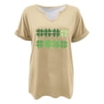 thumbnail image 4 of Tops Cortos para las Mujeres San Pablo's Día Impreso Cuello en V Envuelto Casual Top, Ligero para Todas las Estaciones Hogar Y Uso Diario, 4 of 8