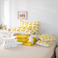 thumbnail image 6 of jejeloiu Cute Ducks 7 Pieces Bedding Comforter Set,Geometric Circle Dots Full Bedding Set,Funny Animals Fitted Sheet Flat Sheet For Girls Boy,Super Cozy Room Decor Reversible, 6 of 8