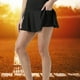 thumbnail image 5 of Falda de tenis plisada de cintura alta para mujer y niña, falda de golf con bolsillo para danza, ocio, yoga, color negro, L, 5 of 12