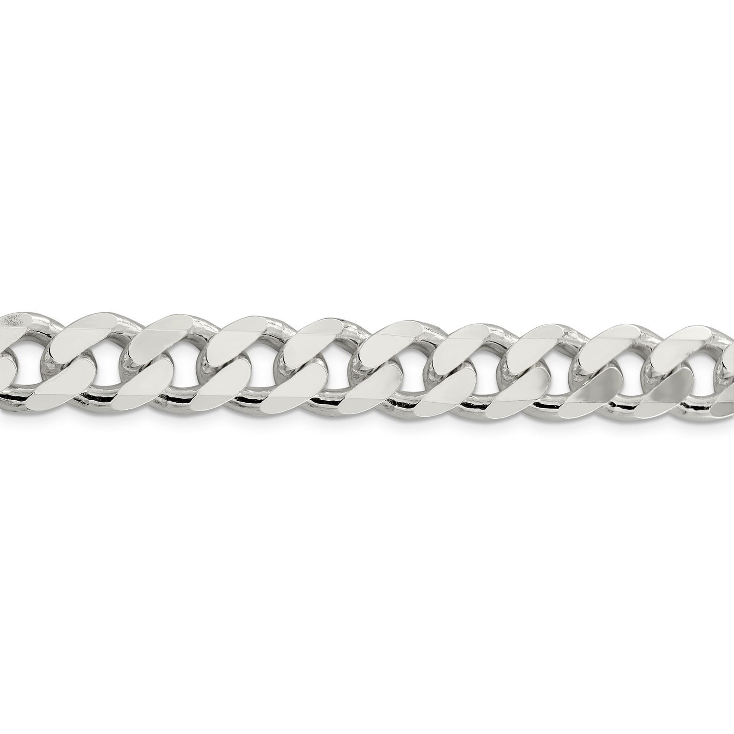 Large Curb Chain Necklace in .925 Sterling Silver