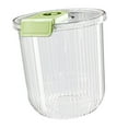 thumbnail image 4 of Food Container Large Capacity Rice Storage Bin for Countertop Kitchen Beans green 11kg, 4 of 8