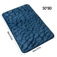 thumbnail image 4 of Injueey Alfombrilla de baño de secado rápido, gruesa, lavable, absorbente, para baño, gran alfombrilla de baño para entrada de baño, Juegos de accesorios de baño Azul oscuro 50x80cm, 4 of 6