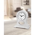 thumbnail image 2 of Bulova Merrick Mantel Clock - White - Bluetooth-Enabled Speakers, 2 of 2