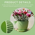 thumbnail image 4 of HXRH Plastic Plant Pots for Indoor,6 Pack Flower Pots with Saucers & Drainage,Modern Resin Planters,for Garden Flowers Succulents,Home Decor,7.5/6.5/5.5/4.9/4.2/3.5 Inch,Green, 4 of 7