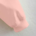 thumbnail image 6 of Jacket Women Short Cropped Jacket Button Down Long Sleeve Casual Varsity Jackets with Pockets Pink L(L), 6 of 8