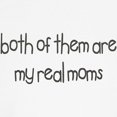 thumbnail image 3 of CafePress - Both Of Them Are My Real Moms Kids Baseball Jersey - Kids Cotton Baseball Jersey, 3/4 Sleeve Shirt, 3 of 4