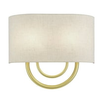 60272-33 Livex Lighting Stratton - 2 Light ADA Wall Sconce-11 Inches Tall and 13 Inches Wide-Soft Gold Finish