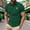 Army Green, variant on ZOYOEN Mens St Patricks Day Polo Shirts- Flag Print Short Sleeve Patriotic Casual Irish Shirts Army Green Size 2XL