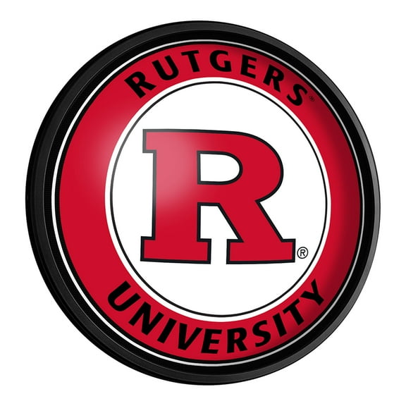 Rutgers Scarlet Knights 18'' Round Slimline Illuminated Wall Sign