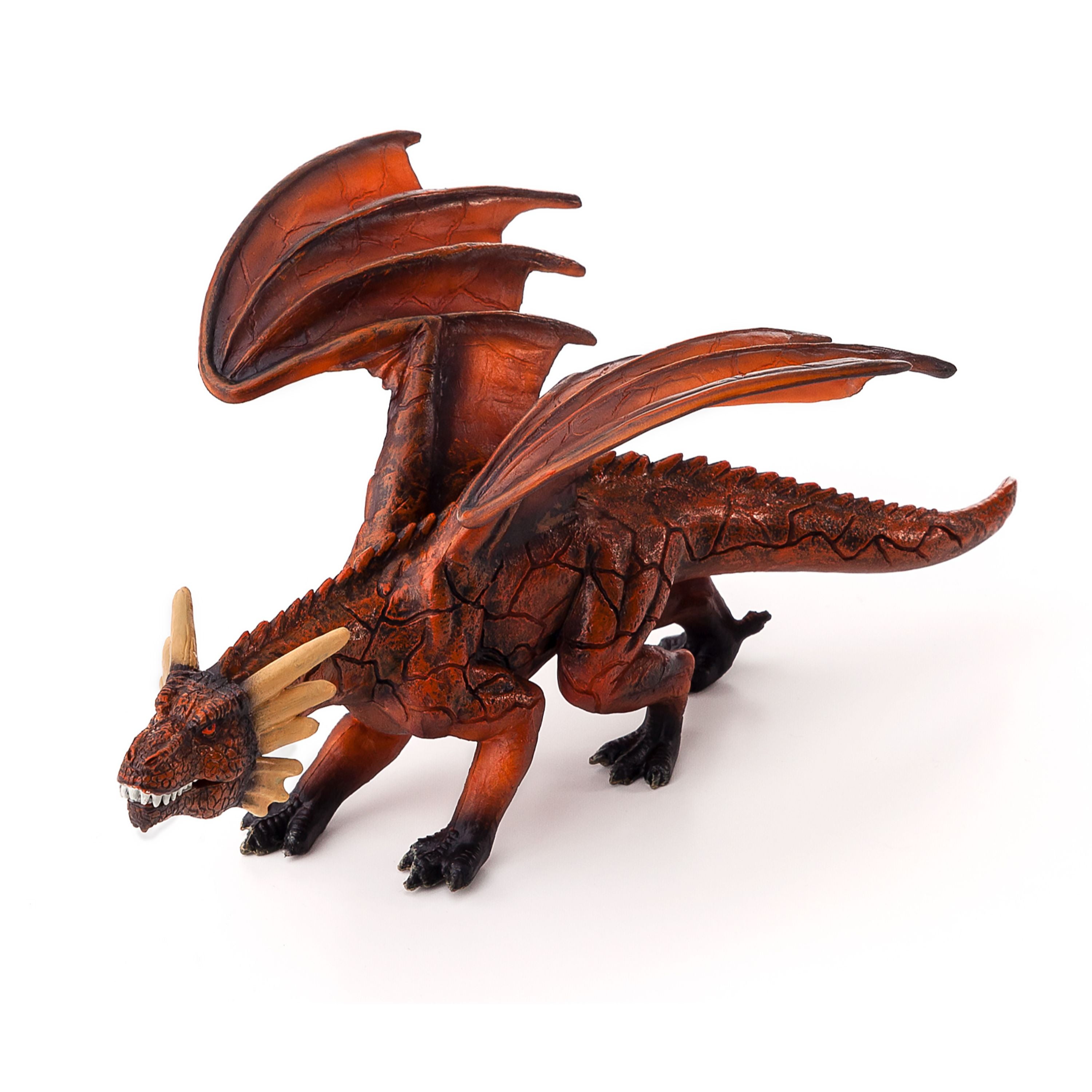 MOJO - Realistic Fantasy Figurine, Fire Dragon With Moving Jaw