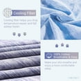 thumbnail image 5 of Quntis Cooling Pillow Cases for Hot Sleepers, Japanese Q-Max 0.45 Cooling Pillowcases, Both Sides[Cooling/Cotton], Breathable Soft Pillowcase for Hair and Skin, Set of 2-Blue (Standard (20" x 26")), 5 of 7