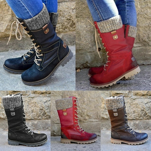 Lace up mid calf boots clearance uk