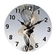 thumbnail image 5 of Reloj de pared silencioso de madera, diseño creativo, moderno y sencillo, redondo. 30 centímetros, 5 of 9