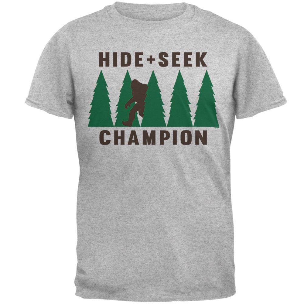 Hide and Seek Champion Mens T Shirt Heather 4X-LG - Walmart.com ...