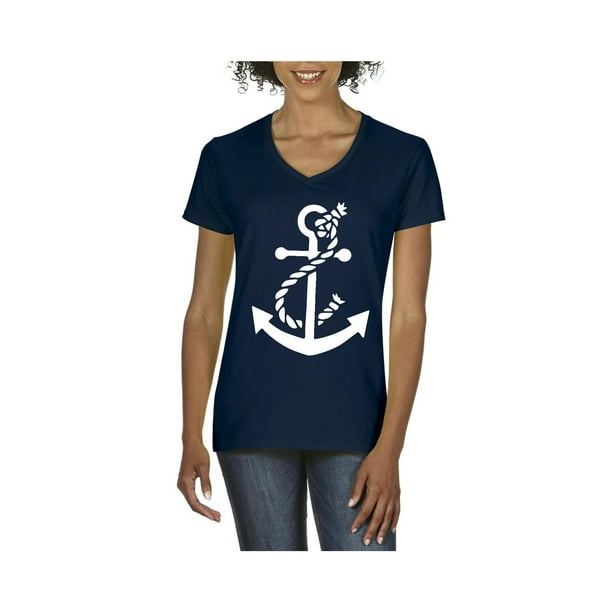 womens shirt with anchor on it