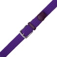 thumbnail image 5 of Falari Men Stretch Belt Canvas Elastic Fabric Woven Braided Belt Style 1005 Dark Purple Medium, 5 of 5