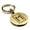 Gold, variant on Stainless Steel Elder Futhark Ehwaz Rune Round Medallion Keychain Circle Ring