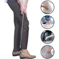 thumbnail image 3 of FootMatters Long Handled Metal Expander Shoe Horn Flex Spring End - Extendable & Collapsible 16" To 31", 3 of 7