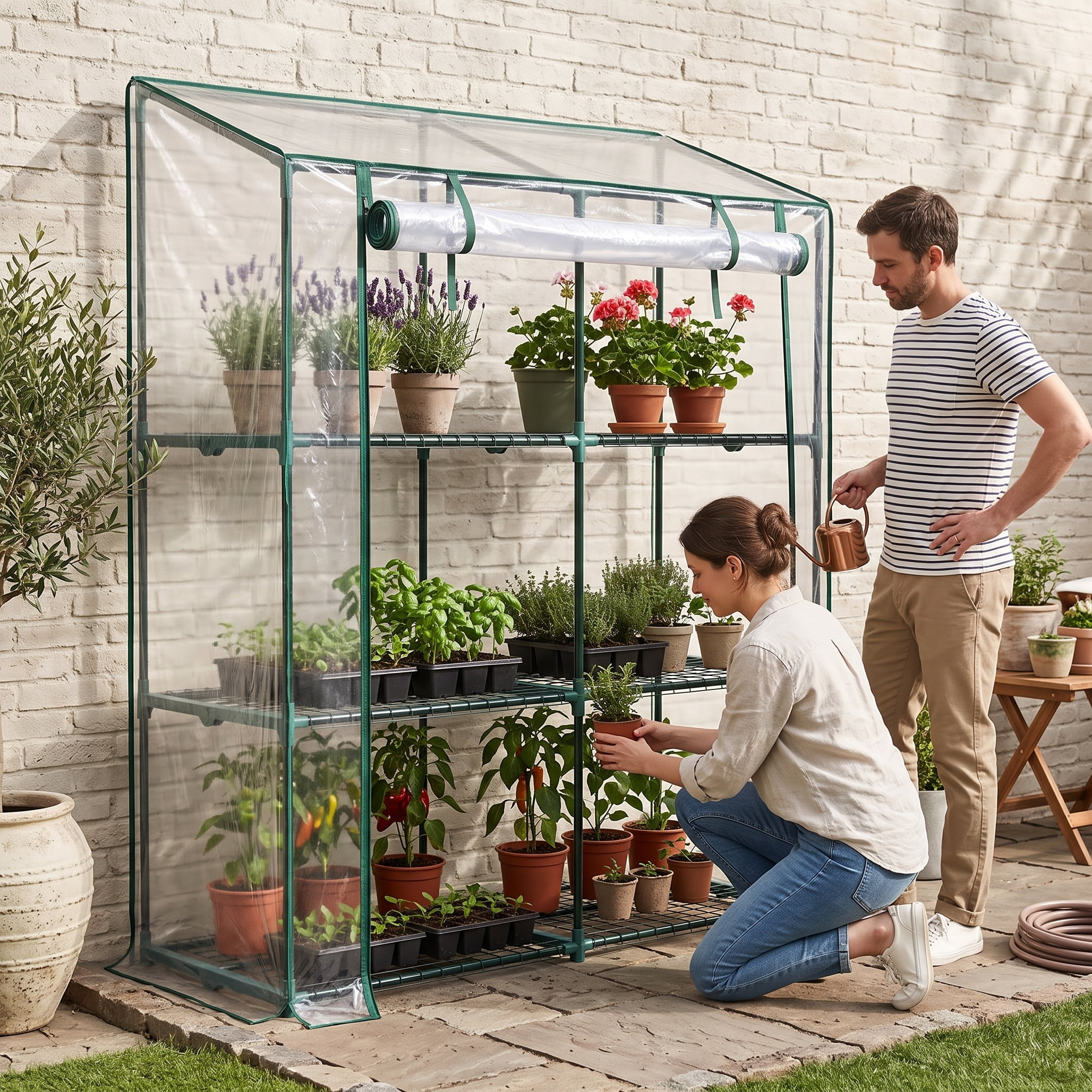 Portable Greenhouse Lean-to Green House