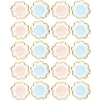 AURARMLET Disposable Paper Dessert Plates for Parties and Gatherings Assorted Color 20pcs