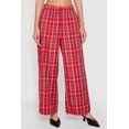 thumbnail image 3 of Women's Plaid Wide Leg Pants, 3 of 4