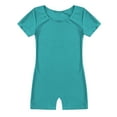 thumbnail image 3 of Oyolan Kids Boys Girls Short Sleeves Gymnastics Leotard Jumpsuit Unitard Ballet Dance Dancewear Green 14, 3 of 7