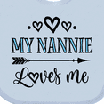 thumbnail image 4 of Inktastic My Nannie Loves Me Granddaughter Boys or Girls Baby Bib, 4 of 4