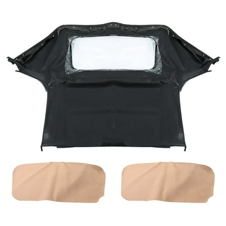 Black Soft Top with Windows Fit for 1990-2005 Mazda Miata Convertibles