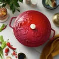 thumbnail image 2 of STAUB la Cocotte Four Français Rond en Fonte 4,8 L Année du Cheval, Cerise, 2 of 11