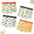 thumbnail image 7 of Boys' Boxer Briefs, 4 Pairs of Cotton Cartoon Pattern Briefs for Boys 2-12 Years Old, 7 of 7