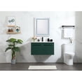 thumbnail image 6 of Elegant Decor Penn 36" MDF Single Bathroom Vanity with Backsplash in Green, 6 of 8