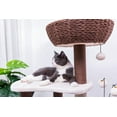 thumbnail image 3 of Catry Quartz Petit arbre à chat tissé à la main avec jouets, 3 of 8