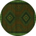 thumbnail image 1 of Ahgly Company Indoor Round Persian Green Traditional Area Rugs, 8' Round, 1 of 1