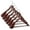Cherry, variant on Casafield 6 Wide Shoulder Wooden Suit Hangers, Cherry - Non-Slip Pant Bar & Swivel Hook