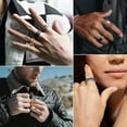 thumbnail image 2 of ORUYROP Men Vintage Celtic Rings, Can Engrave, Stainless Steel/Gold Plated/Black (Send Gift Box), 2 of 7