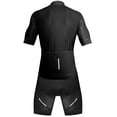 thumbnail image 2 of Zol Cycling Breathable Race Fit Jersey With Bib (Black, XXLarge), 2 of 2
