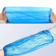 thumbnail image 3 of Piao 100 Pcs Sleeve Protectors, Dustproof Plastic Forearm Protection With Stretchy Rubber Bands, For Kitchen, Home, Office, 3 of 4