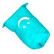 thumbnail image 4 of Bolsa de lavandería con cordón de nailon para el hogar, viajes, ropa sucia, edredones, libros, almacenamiento, cara sonriente azul, 4 of 10