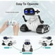 thumbnail image 3 of Robot Toys, Rechargeable Kids RC Robots Remote Control Toy with LED Eyes & Music WHITE, 3 of 5