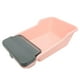 thumbnail image 2 of Caja de arena para gatos Bandeja de arena para gatitos Lavabo para gatos Orinal para gatos grande Rosa, 2 of 9