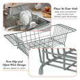 thumbnail image 3 of Kitchen Details Over the Sink Dish Rack, 19.92" x 7.99" x 5.12", Grey, 3 of 6