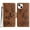 Brown, variant on Compatible With iPhone 15 Plus Wallet Case Full Coverage 360° Protection Dustproof Card Pocket Kickstand Butterfly Pattern Shockproof Magnetic Closure Luxury Folio Phone Cover,Rose