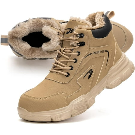 Steel Toe Boots for Men Work Safety Boots Indestructible Shoes Industrial Construction Boot Comfortable Puncture Resistant Lightweight Work Boots