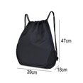 thumbnail image 2 of Mochila con cordón Bolsa de gimnasio Sackpack String Sack Pack Bolsas Negro, 2 of 5
