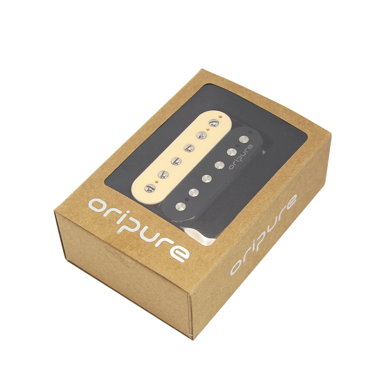 OriPure Humbucker-Tonabnehmer Alnico 5 – Für E-Gitarre (Bridge, 16.6K, Schwarz)
